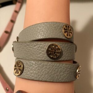 3 cute ‏ bracelets soft leather wrapped around